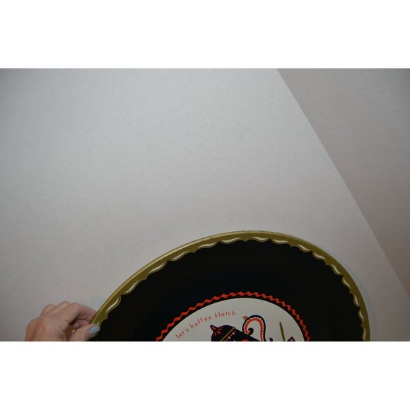 Vintage Black Tray Grand Kaffee Klatch - Picture 2 of 4